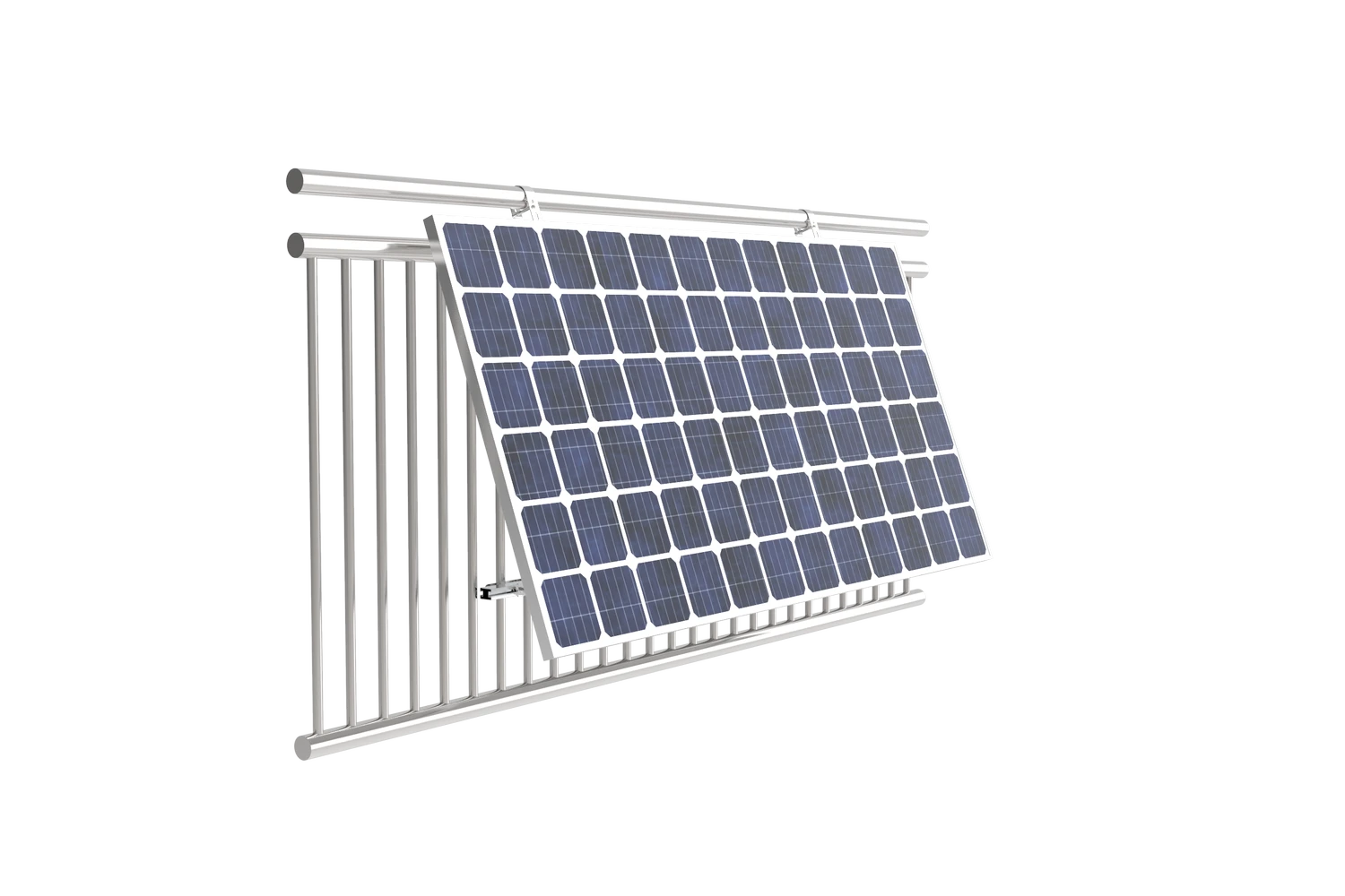 Balkon PV Montageset neigbar (2 Module) | E4PVBA.2