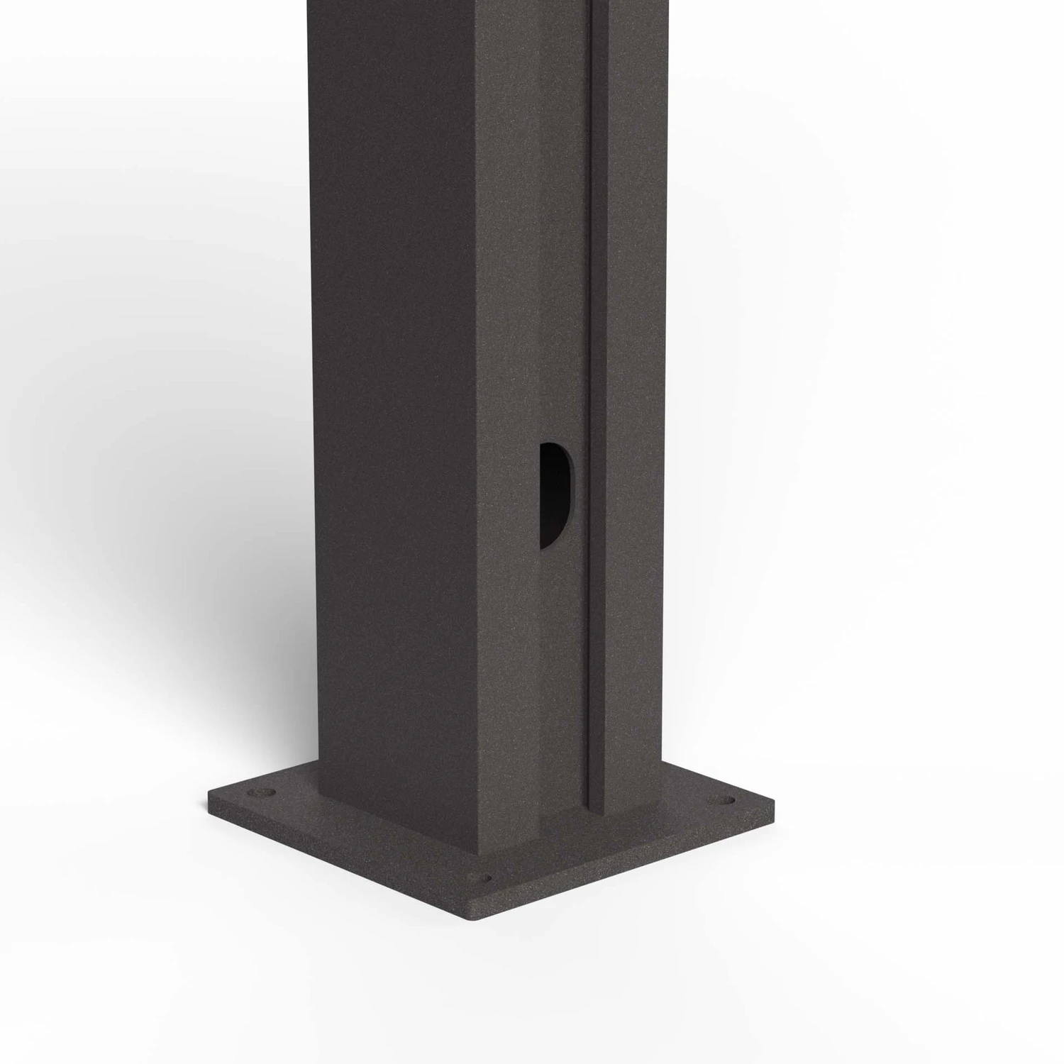 Solarzaun Abschlusspfosten 1,25m