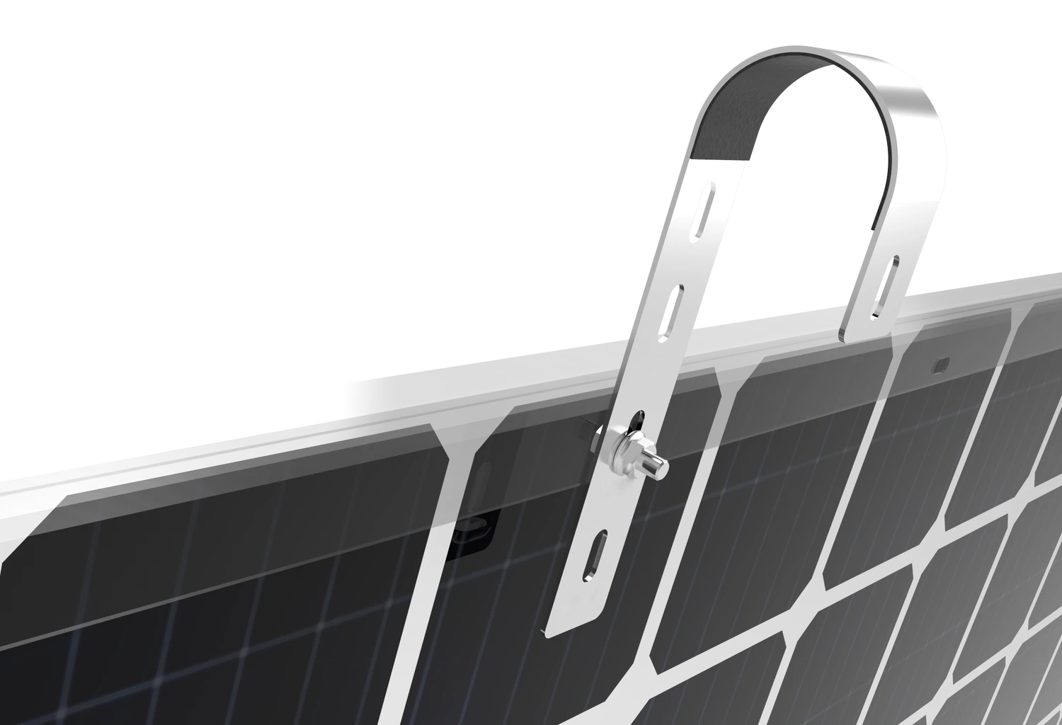 Balkon PV Montageset neigbar (2 Module)