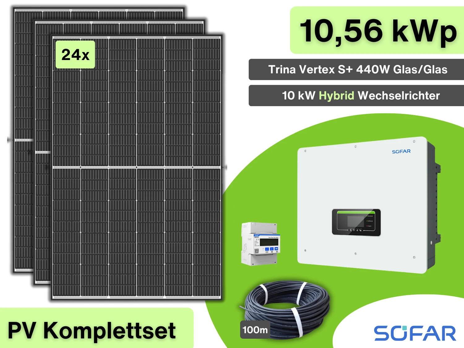 PV-Anlage Komplettpaket Sofar x Trina 10kW | PVS.10