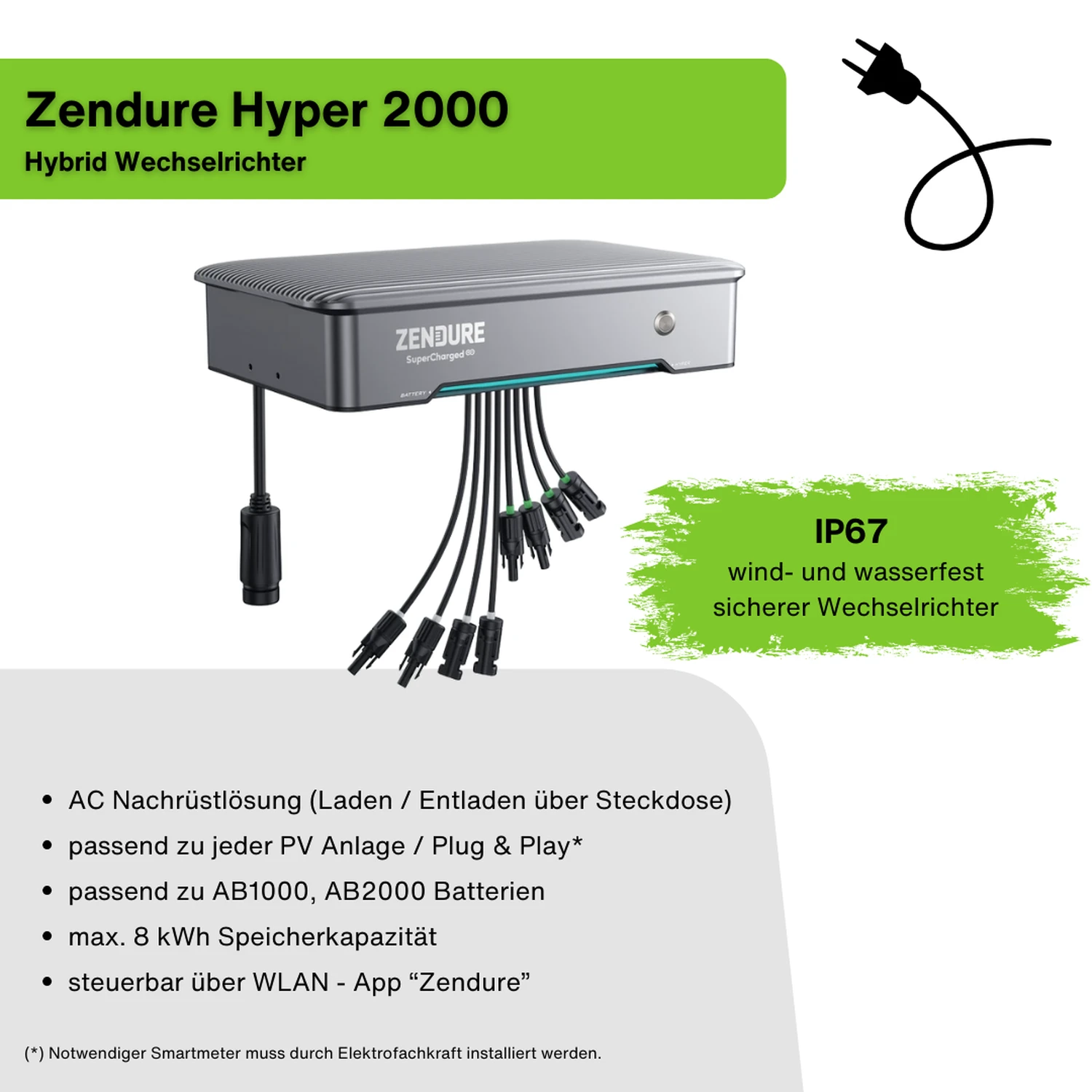 Zendure 4,0 kWh Nachrüst Speicher Set