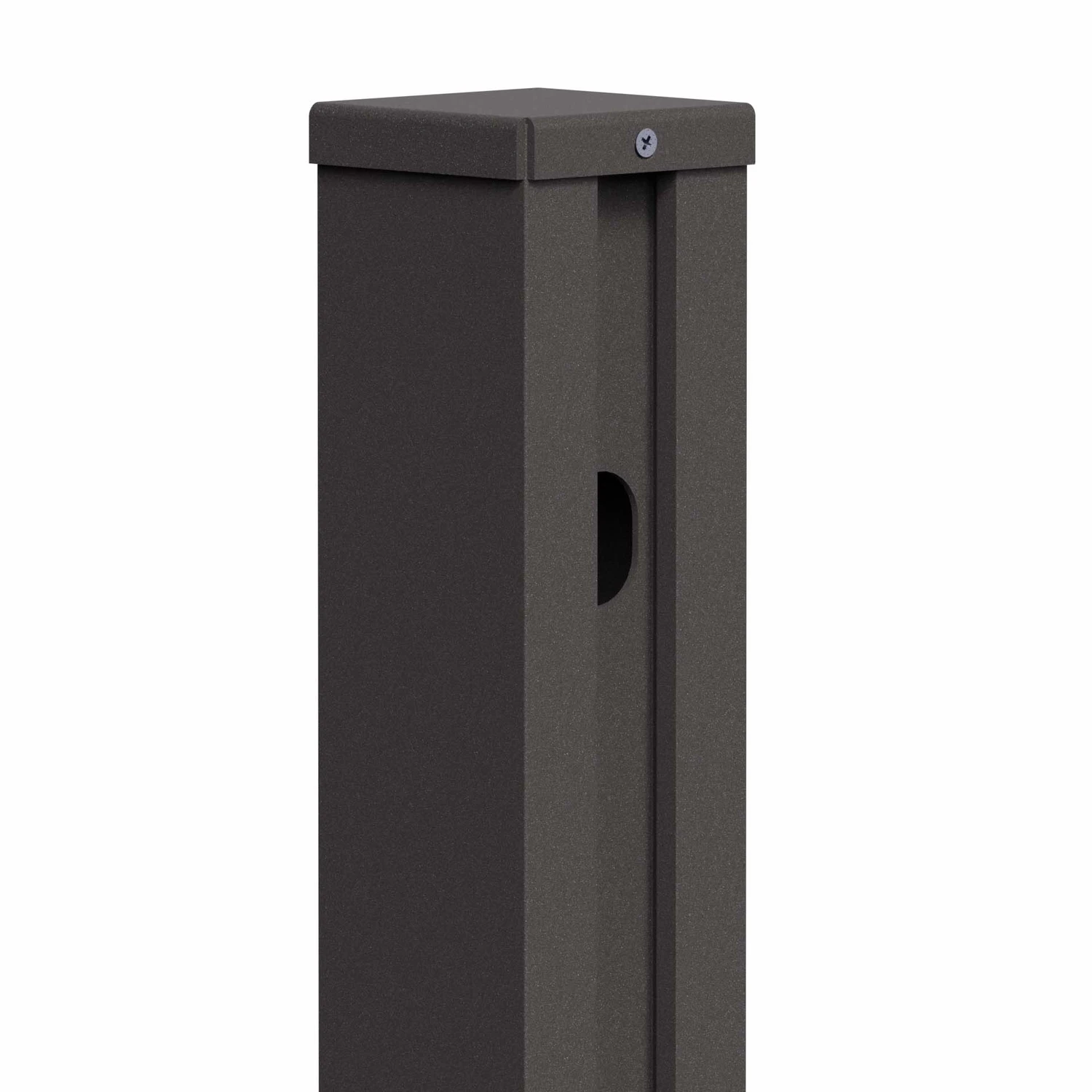 Solarzaun Abschlusspfosten 1,25m