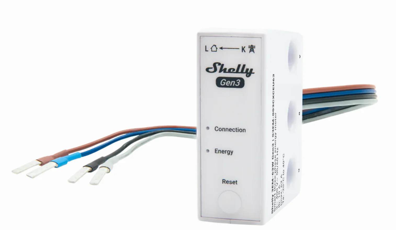 Shelly  3EM 63W WLAN Stromzähler | SHELLY.3EM.63W