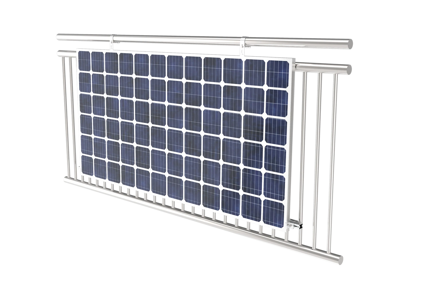 Balkon PV Montageset neigbar (2 Module)